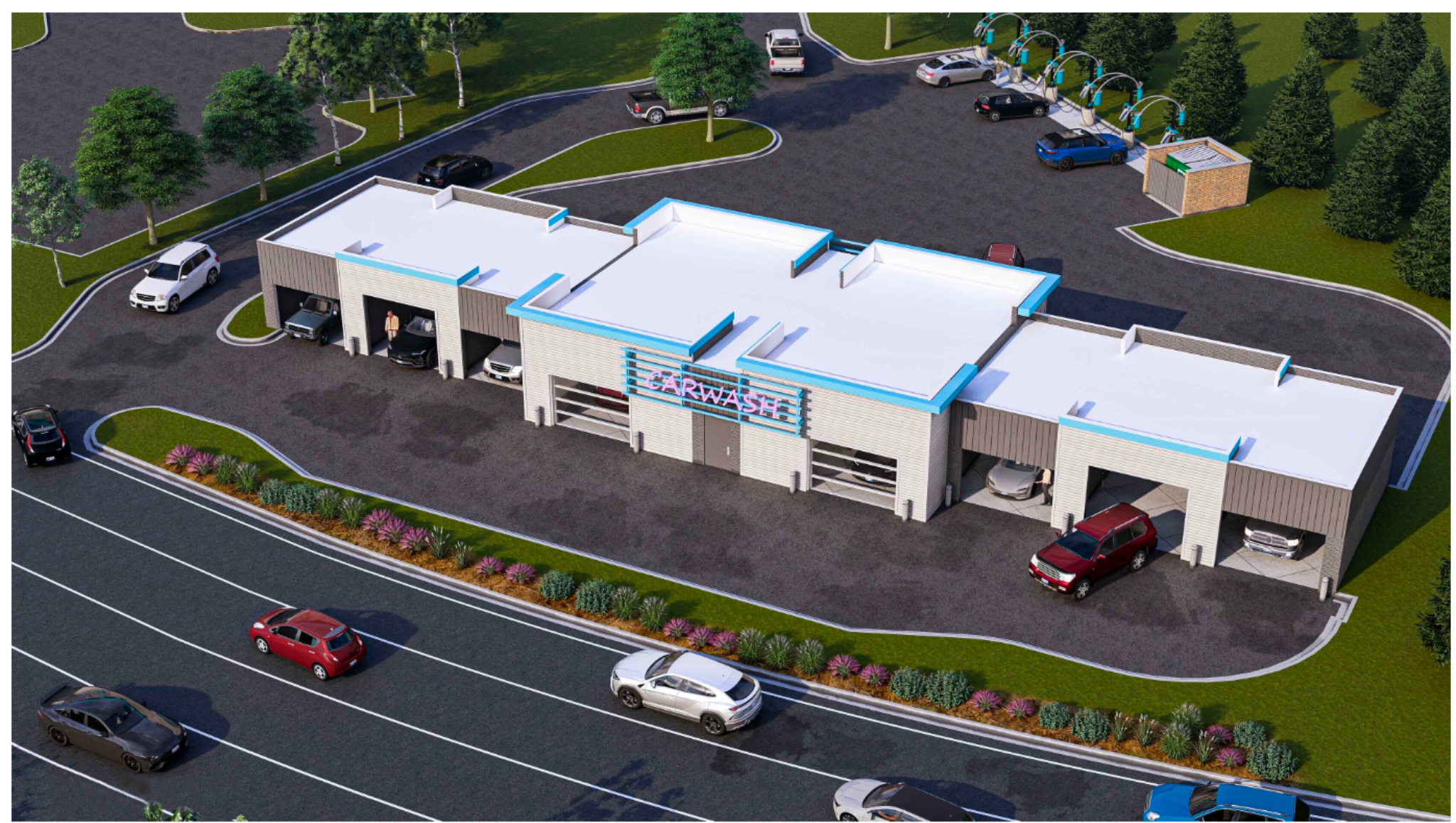 Aerial rendering of the TriClean facility